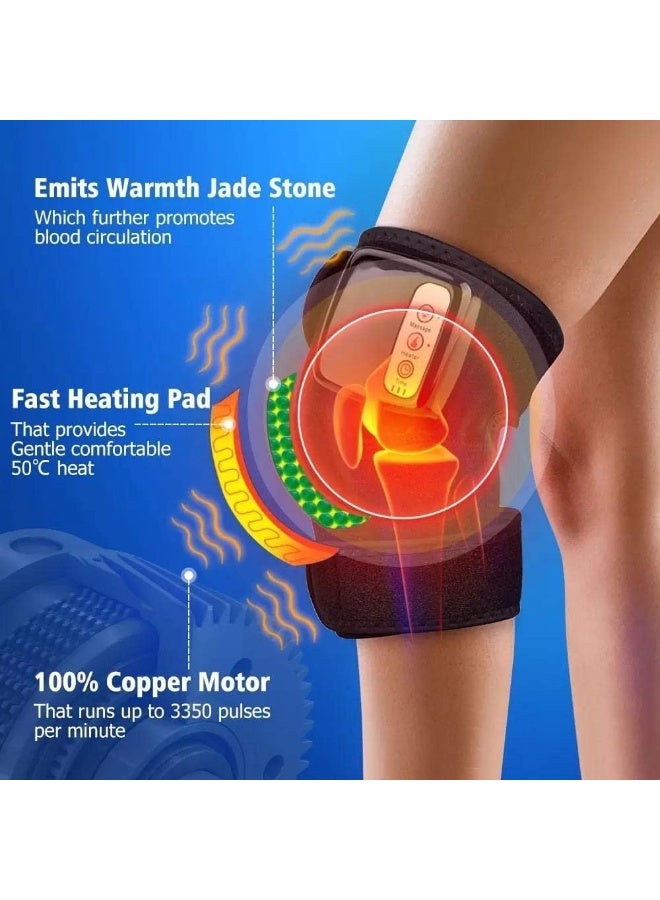 Plan A 3 in 1 Electric Knee Massager – Infrared Heating Brace with Thermal Vibration, for Joint Pain Relief, Knee, Shoulder, Elbow and Legs – Comfortable Wearable & Charging Design for Daily Physical Therapy - Image 3