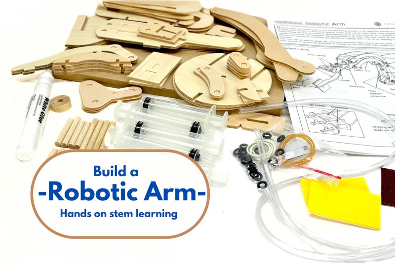 PATHFINDERS STEM Kit â€“ Hydraulic Robotic Arm | Wooden Building Kit for Kids Ages 8-12 | Mechanical Engineering Toy | Hands-On STEM Project for Boys & Girls - Image 3