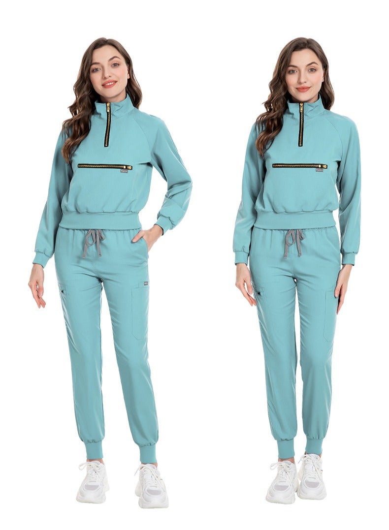 KUYING New V-neck Split Style Medical Work Uniform - Image 2