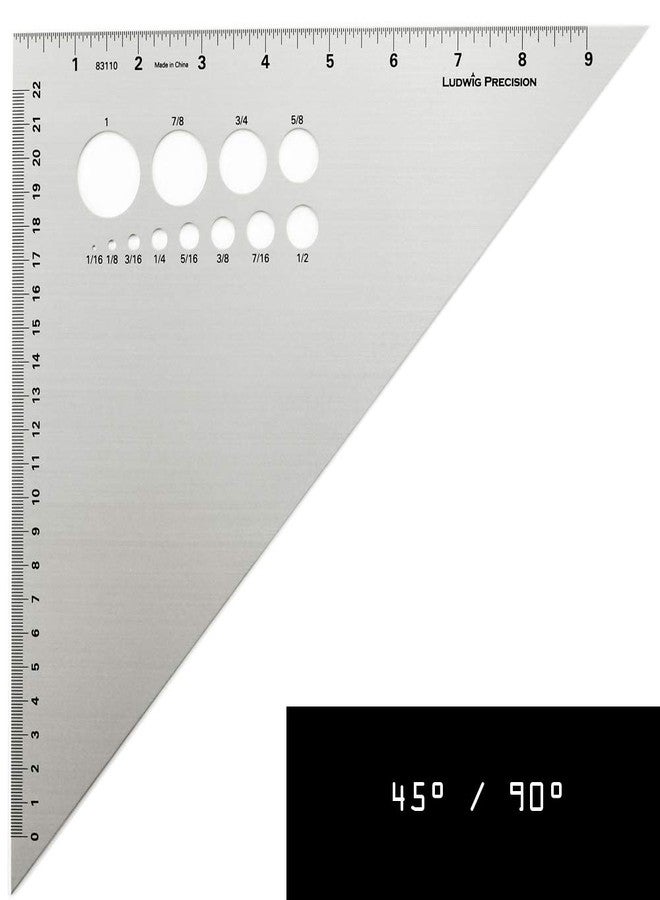 Ludwig Precision 45-90-Degree Aluminum Drafting Triangle, 10-INCH - Image 4