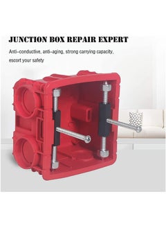 Y&D Junction Box Repairer, 86 Type Cassette Repair Device Screwdriver Tool Kit for Fix Wonky And Sunken Outlets, Electrical Repair, 10 Screws and 1 Wrench (Black)  - Image 3