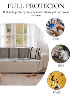 Double Sided Chenille Sofa Cover, Stylish Sofa Cover, Annual ring printing design, Chenille Material Double Sided Sofa Towel, Four Seasons Chenille Sofa Cover Available Both Sides(130*180 cm) - pzsku/Z360018C133F41346FE4CZ/45/_/1719998089/631e13c7-4424-4354-9188-028347ebcf3d