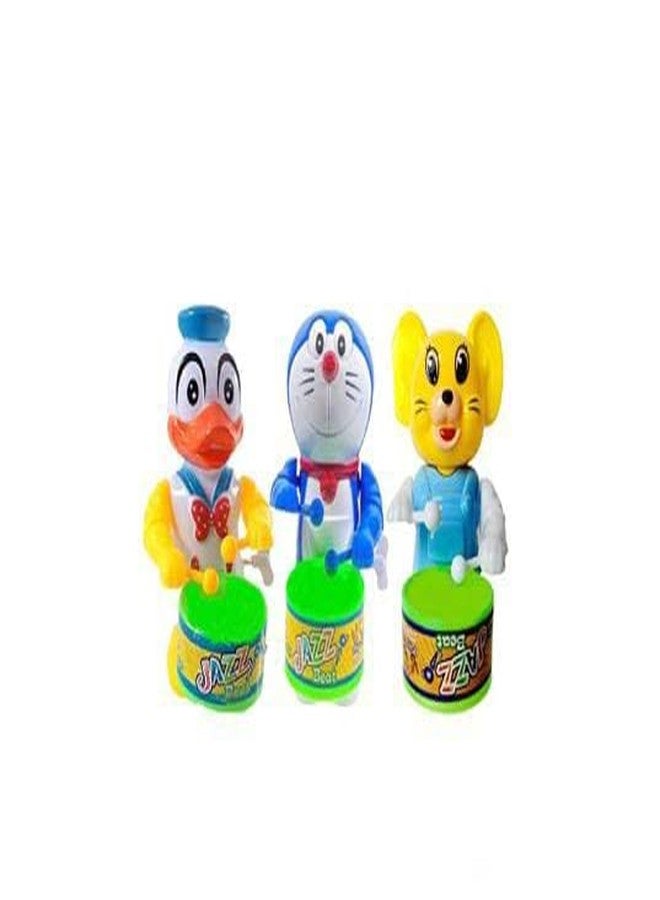 SHANVI Key Operated Drummer Toy for Kids, Little Kids. Drum Toy for Little Kids. Best Birthday Gift, Birthday Return Gift. (Multi-Colour) (DRUCK-DERO-MON-12) - Image 1