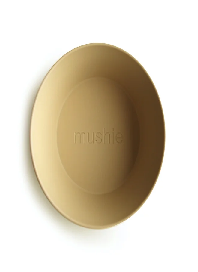 mushie Dinner Bowl Round Mustard