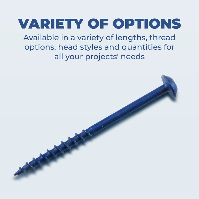 Kreg Sml-C250B-125 Blue Kote  Pocket Screws  2 1/2 Inch  8 Coarse Thread  Maxi-Loc Head (125 Count) - Image 3