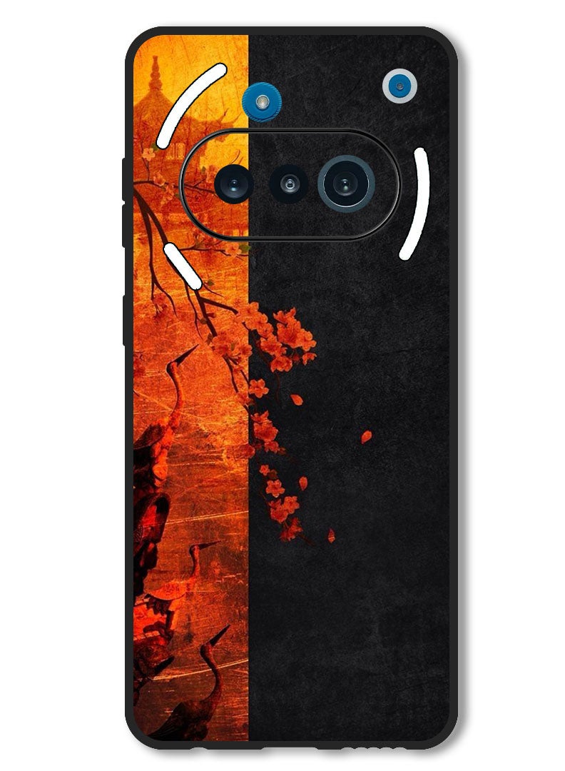 Theodor Case Compatible with Nothing Phone 3a Protection Shockproof Bumper Cover Flower Abstract 4 - Image 1