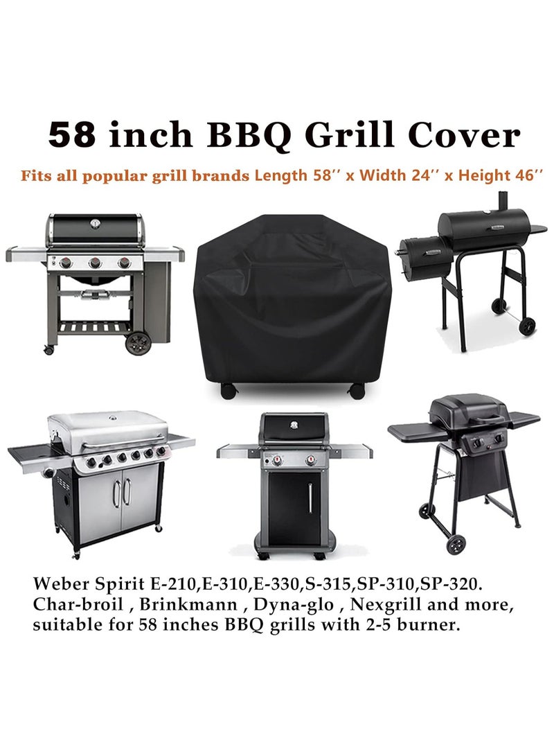 Raxoom BBQ Cover 58 inch, Waterproof BBQ Grill Cover, UV Resistant Gas Grill Cover, Durable and Convenient - Image 5