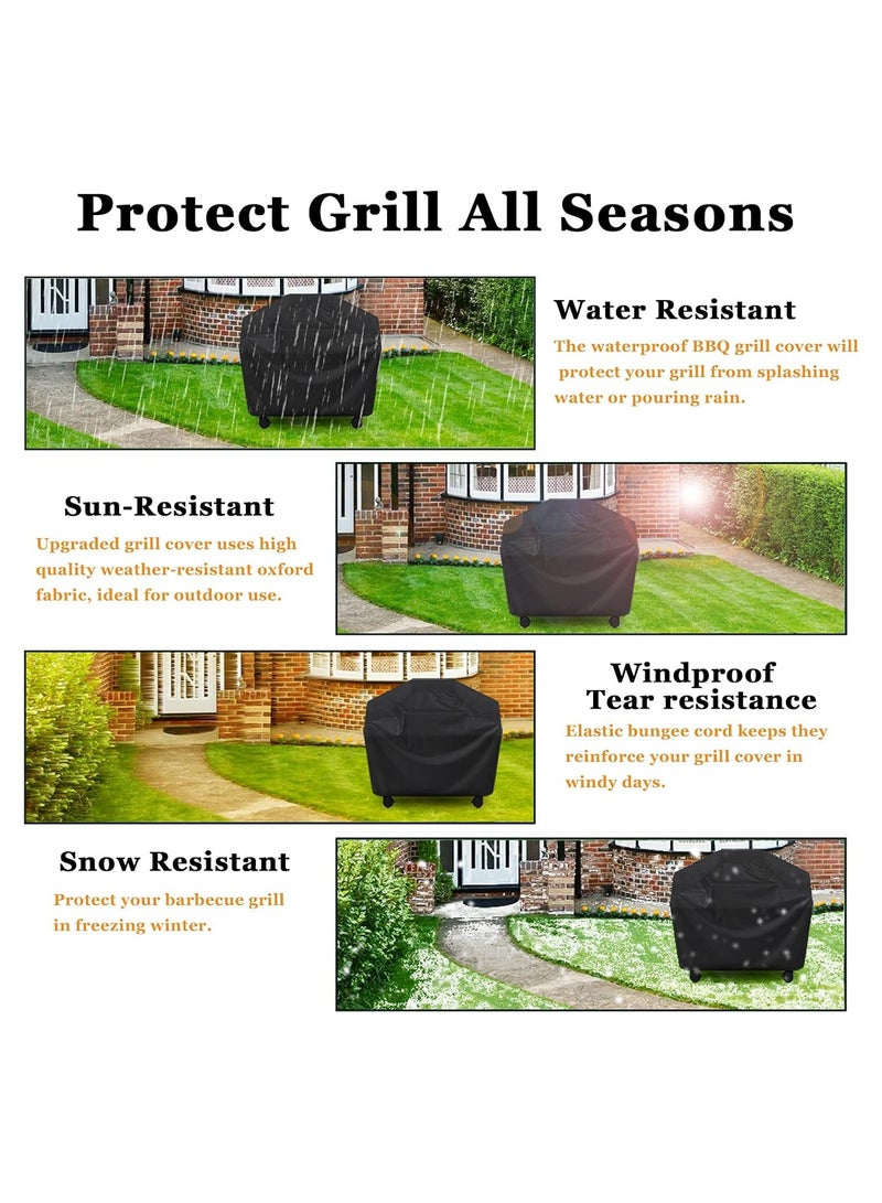 Raxoom BBQ Cover 58 inch, Waterproof BBQ Grill Cover, UV Resistant Gas Grill Cover, Durable and Convenient - Image 4