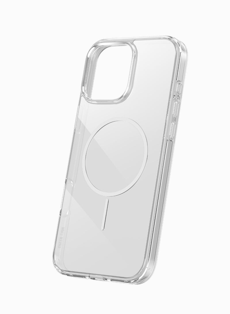 GREEN LION iPhone 16 Pro Max MagSafe Case with Anti-Yellow Protection / Back Cover / Delicate & Unique / Enduring Clarity / Crystal Clear - White - Image 1