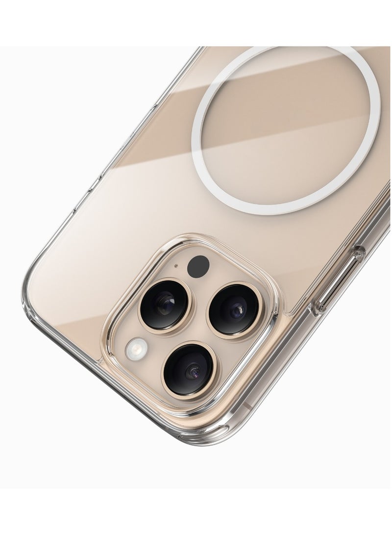 GREEN LION iPhone 16 Pro Max MagSafe Case with Anti-Yellow Protection / Back Cover / Delicate & Unique / Enduring Clarity / Crystal Clear - White - Image 2