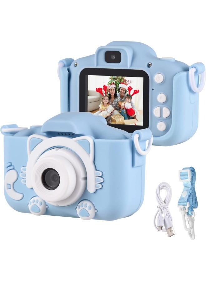MANAM TRADING 12MP Front and Back Dual Cameras for Taking Photos and Recording Videos, Game Children Camera Built-in Multiple Cute Cartoon Photo Frames with 2.0in IPS Screen Gift - Image 1