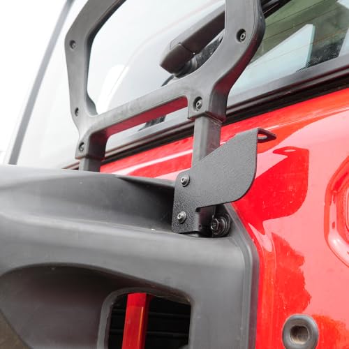 ZORASEN CB Antenna Mount Bracket Flag Holder Fit for Jeep Wrangler JL 2018 2019 2020 2021 2022 2023 2024 - Image 3