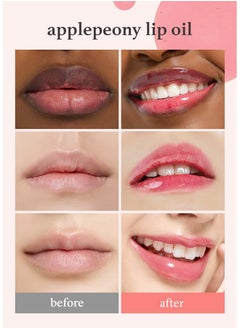 NOONI Korean Lip Oil - Applepeony | Lip Stain, Stocking Stuffers, Korean Lip Tint, Long-Lasting, Moisturizing, Plumping, Revitalizing For Dry Lips, Waterproof, No Peel Off, Vegan, 0.12 Fl Oz  - Image 3