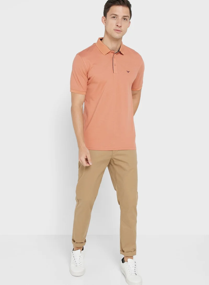 Robert Wood Short Sleeve Polo Shirt