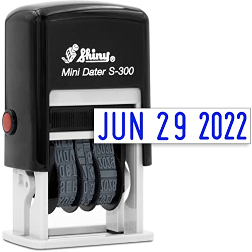 Rubber Stamp Creation S-300 Date Stamp - Blue - Image 1