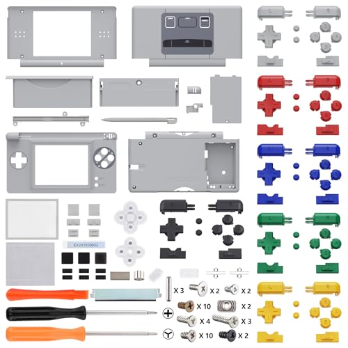 eXtremeRate SFC SNES Classic EU Style Replacement Full Housing Shell for Nintendo DS Lite Custom Handheld Console Case Cover with Buttons Screen Lens for Nintendo DS Lite NDSL Console Without - Image 3
