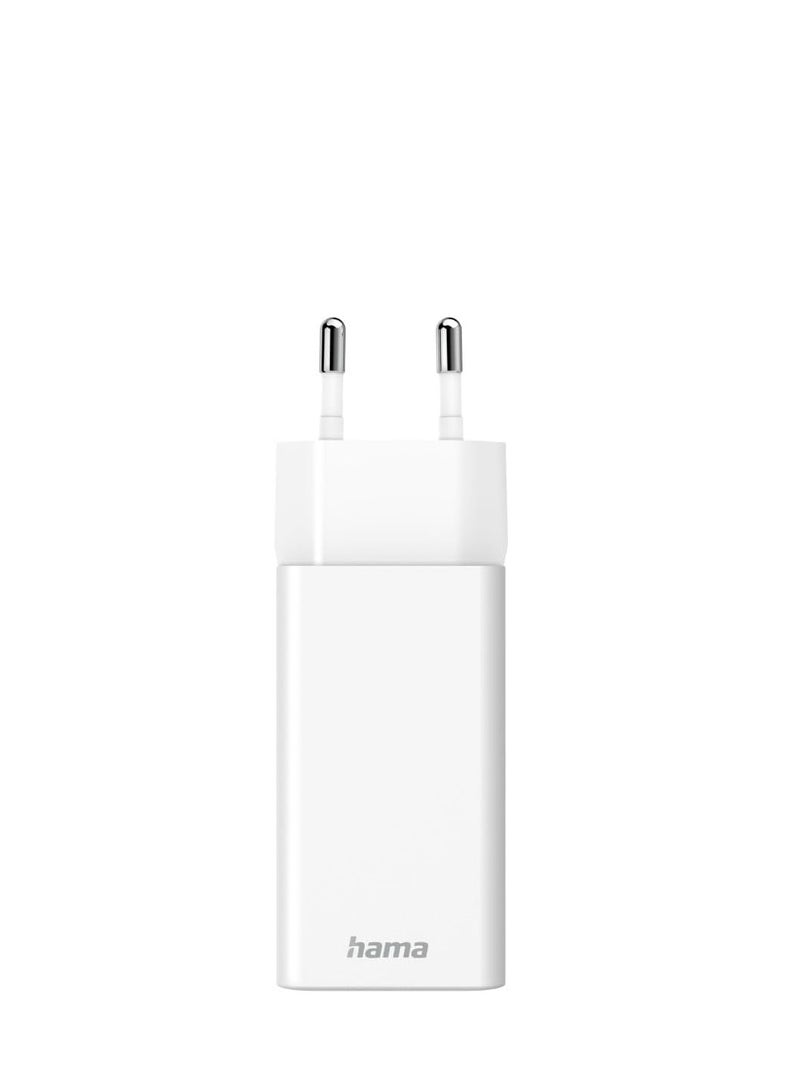 هاما Hama 73210293 Mini GAN Charger UK, 65W,GAN,PD/QC,White - Image 2