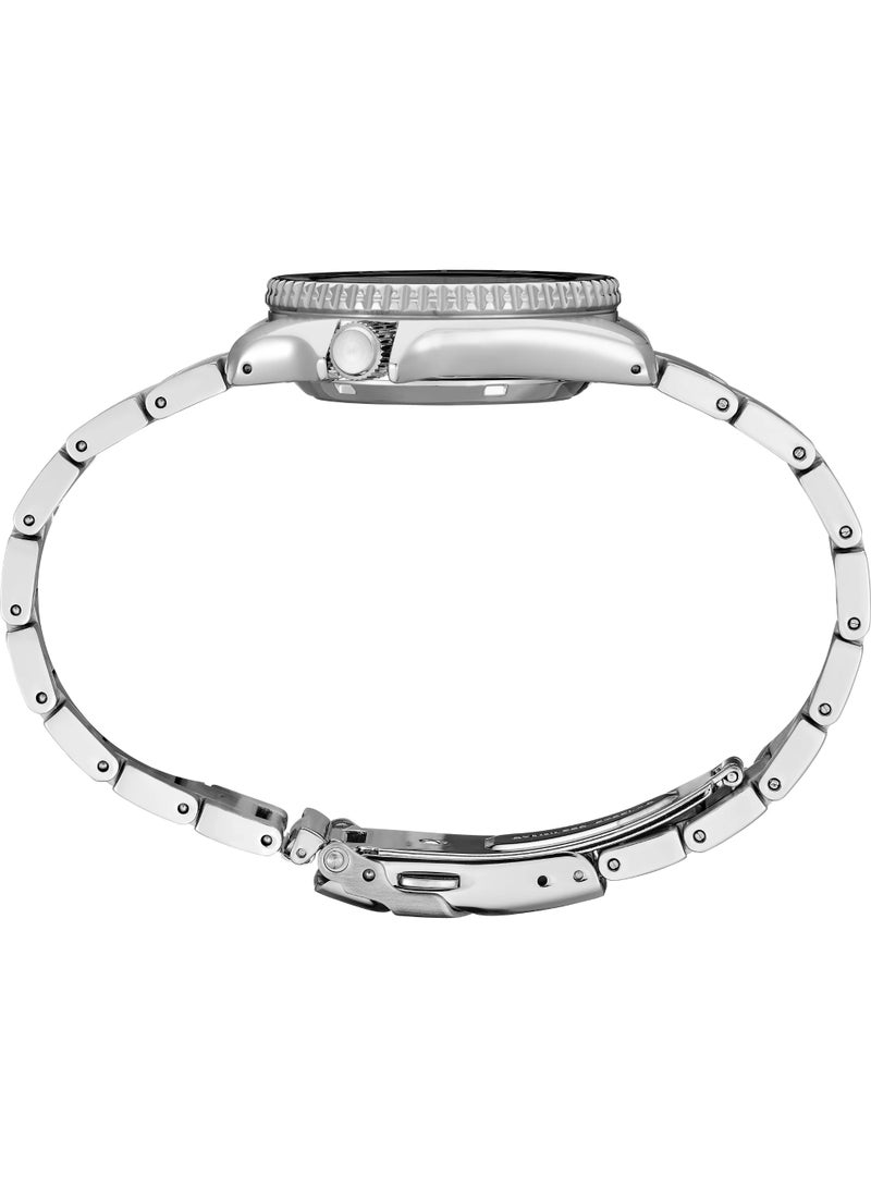 Seiko ساعة سيكو 5 سبورت الأوتوماتيكية SRPL79K1، 38 مم قرص أسود، سوار من الفولاذ المقاوم للصدأ، مقاومة للماء حتى 100 م - Image 4