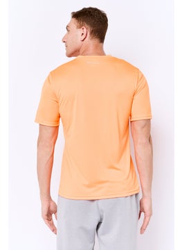 Champion Men Sportswear Fit Short Sleeve Outdoor T-Shirt, Orange  - Image 4