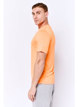 Champion Men Sportswear Fit Short Sleeve Outdoor T-Shirt, Orange  - Image 2