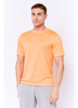Champion Men Sportswear Fit Short Sleeve Outdoor T-Shirt, Orange  - Image 1