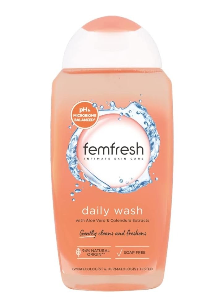 femfresh Femfresh Daily Intimate Wash with Aloe Vera 250ml + Femfresh Extra Care Soothing Wash - 250ml - Image 4