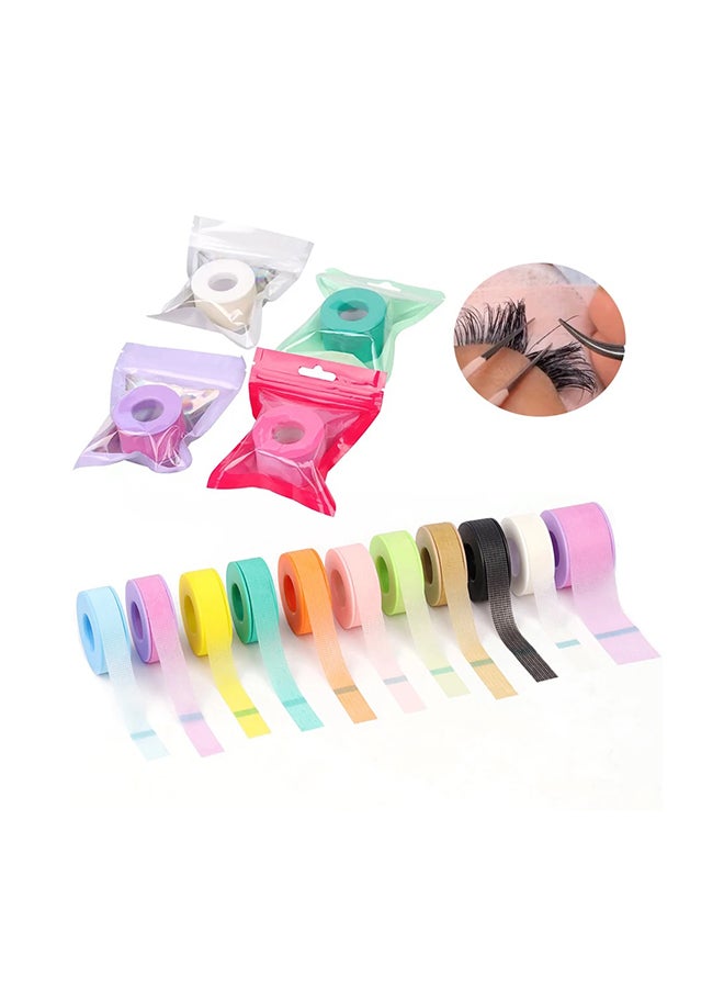 Eyelash Extension Tape Sticker Isolation With Holes Breathable Sensitive Resistant Non-woven Gel Tape Patches Eye Pads 1.2cmx3.6m ILCT01 - Sky Blue