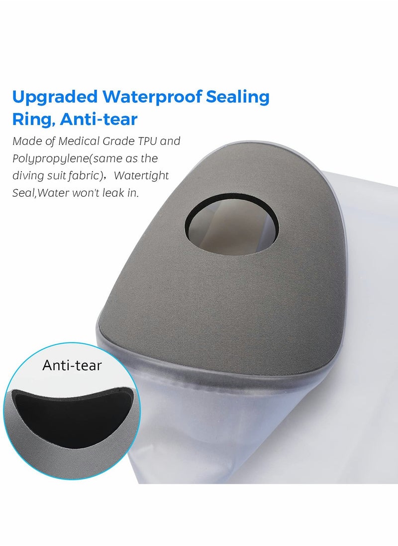 Excefore - Waterproof Leg Cast Cover for Shower Bath, Adult Full Leg Cast Shower Protector to Keep Wounds Bandages Dry, Watertight Seal Cast Cover Leg for Knee Foot Ankle Toe Surgery, No Mark on Skin Reusable - Image 1