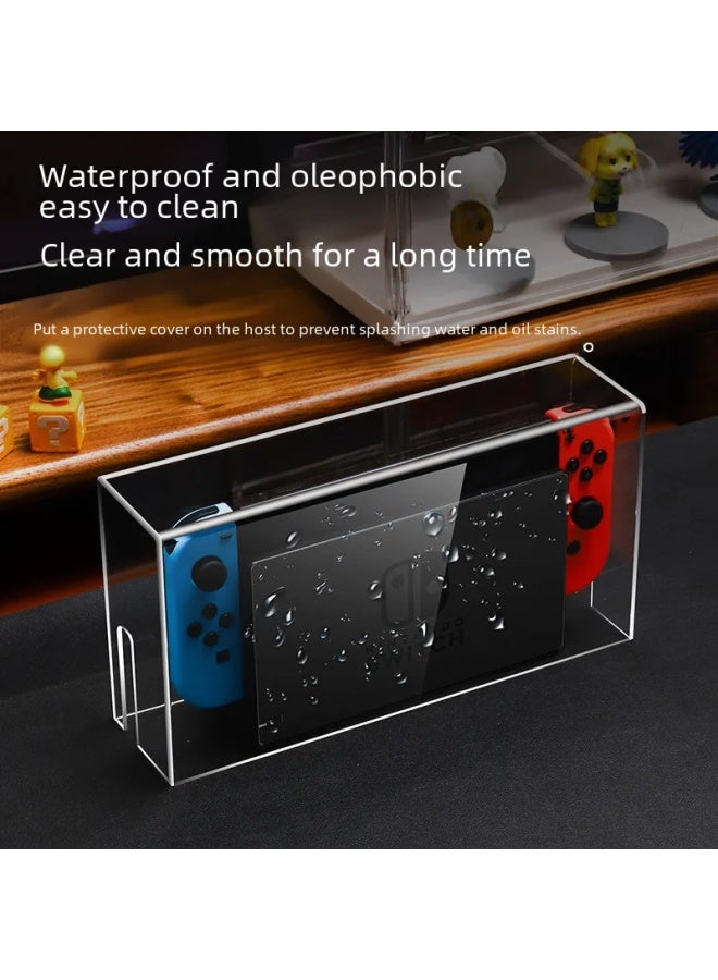 general Dustproof Switch Acrylic Protective Shell For Nintendo Switch Oled Console Base Box Transparent Cover Protection Scratches-Product Color:Acrylic Dust Cover Zhu Zi-Switch/Oled General - Image 4