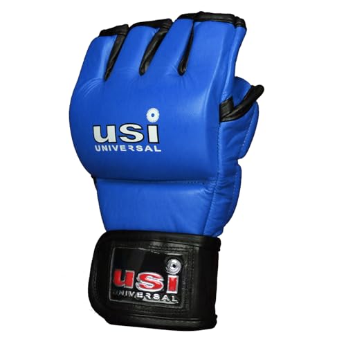 USI UNIVERSAL MMA Gloves for Men & Women, 618E1 Martial Arts Bag Gloves,Sparring, Muay Thai, MMA (S/M, Blue) - Image 2