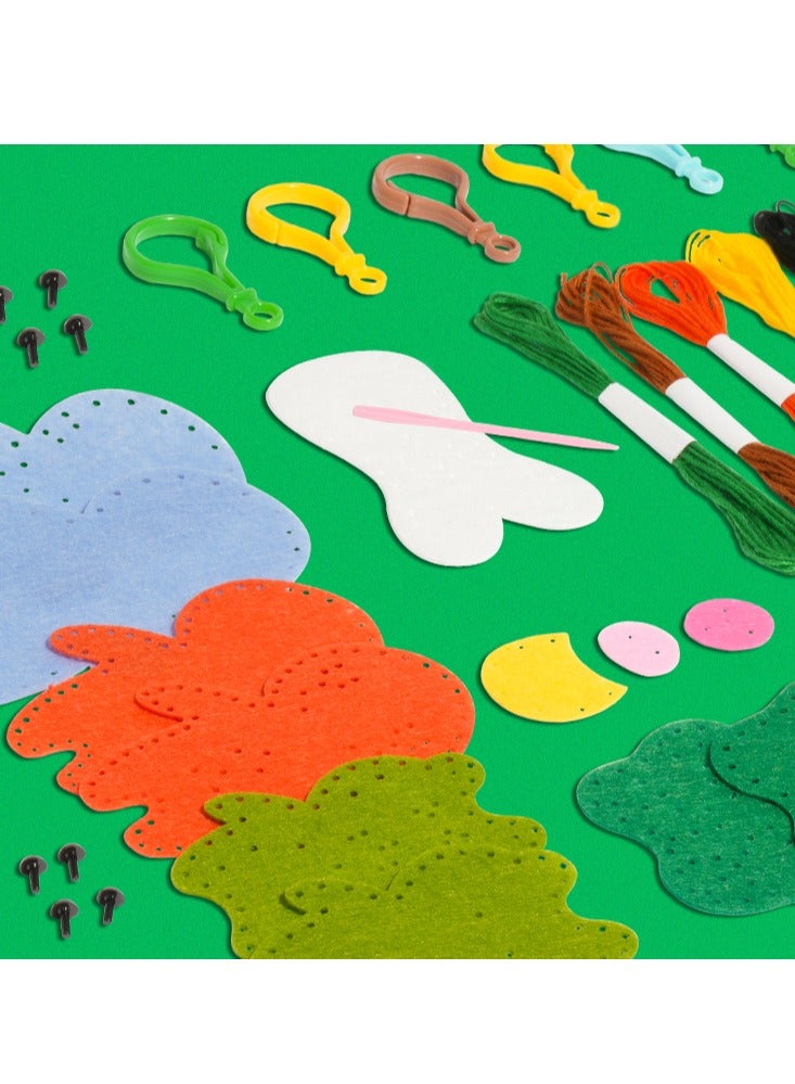 Kenzs Cube Animal DIY Production Material Package Non-woven Needlework Toys - Image 3