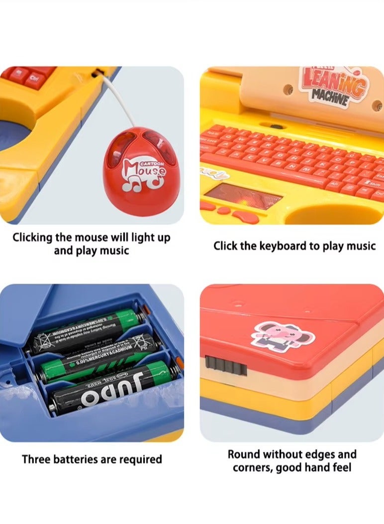Kids Laptop, Learning Modes to Learn Alphabet, Words, Mathematics, Play Games and Music, Educational Learning Computer for Kids