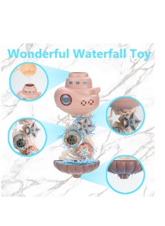 SYOSI Baby Bath Toys for Toddlers 1-3, Bathtub Water Toys for Infants 6-12 Months, Contains 4 Stacking Cups, 2 Boats 2 Whale-Shaped Spoons, Mold Free Bath Toy for Birthday Gift for Boys/Girls  - Image 2