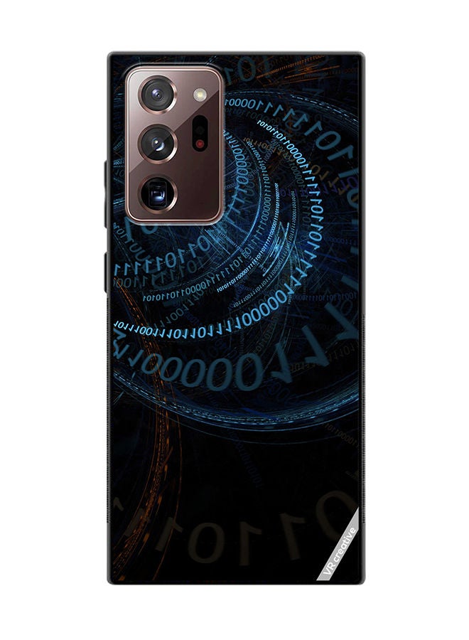 VR CREATIVE Protective Case Cover For Samsung Galaxy Note20 Ultra 5G Binary Code Abstract Design Multicolour - Image 1