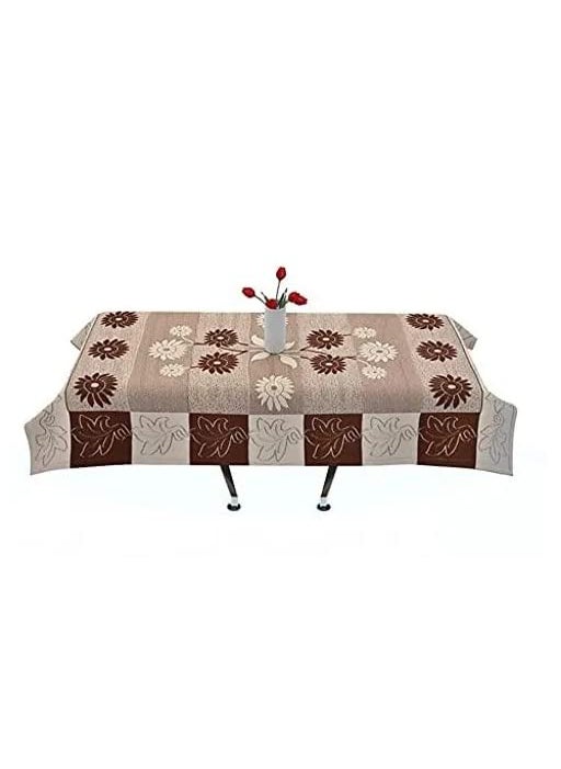 CHANDER CHANDER Sofa Cover Set 5 Seater Cotton Material Set of10 piecebrown Colour 311 10 PieceWithout Table Cover  - Image 2