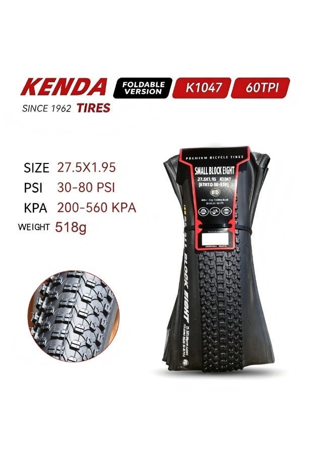 KENDA Mountain Bike Tire - All Terrain Replacement MTB Tire 60TPI Clincher, 26/27.5/29 x 1.95 All-Terrain XC Race Tire – Low Rolling Resistance, 30-80 PSI - Image 3