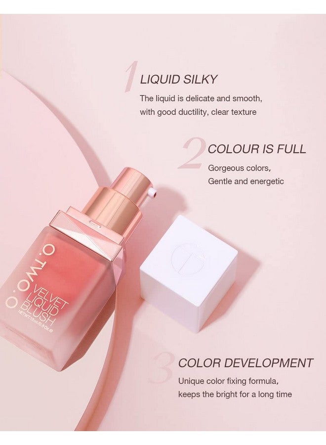 COSLUXE O Two O Velvet Liquid Blush,Face Blusher,Long-Lasting Makeup Blush,15G (01- Pink Pupple) - Image 5
