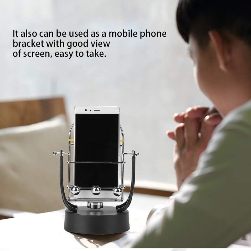 كلاراكو جهاز اهتزاز واهتزاز حامل الهاتف المحمول مع حركة تأرجح تلقائية للهاتف المحمول وبرنامج حساب الخطوات - Image 3