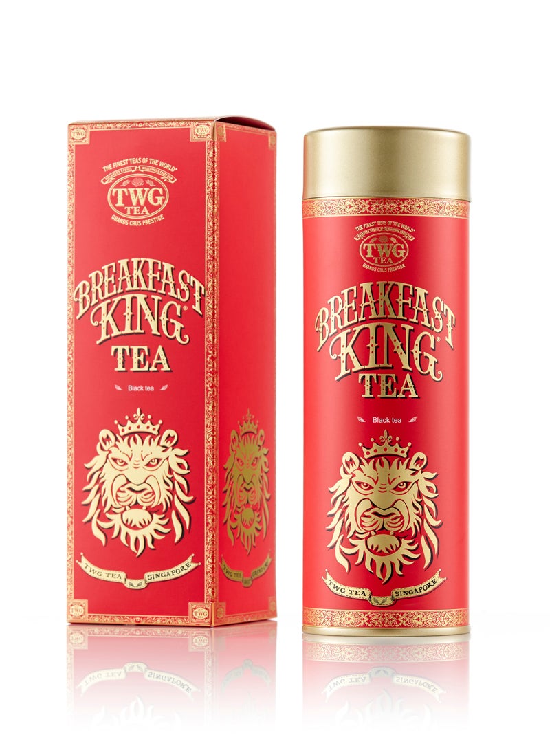 TWG Tea Breakfast King Tea | Black Tea | Ginseng | Haute Couture Tin, 130g | Gift Set - Image 1