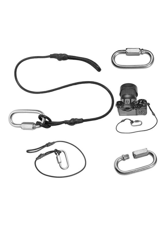 NIBEMINENT Universal Durable Protect Lanyard with Hook for Camera Black  - Image 2