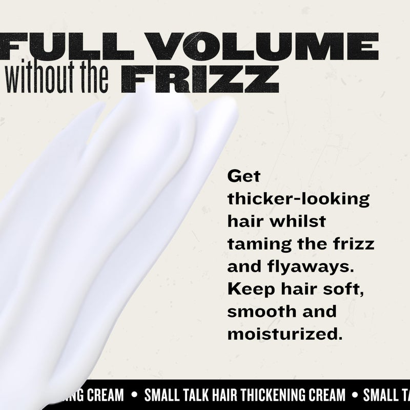 BED HEAD Bead Head by TIGI Small Talk MINI 3-in-1 Hair Thickening Cream - Use for Voluminous Hair - For Fine, Thin & Flat Hair - Use on Damp Hair - Premium Hair Thickening Products - 8 oz (3 Pack) - Image 4