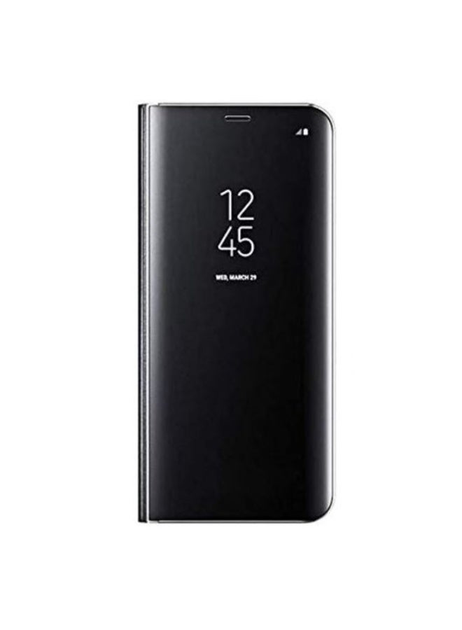 جراب قلاب شفاف لهاتف سامسونج جالاكسي J5 برو (2017)، بدون مستشعر، مع وضعية مشاهدة ثابتة، غطاء حماية كامل بمرآة، متوافق مع سامسونج جالاكسي J5 برو (2017) (5.2 بوصة) (أسود) - Image 4