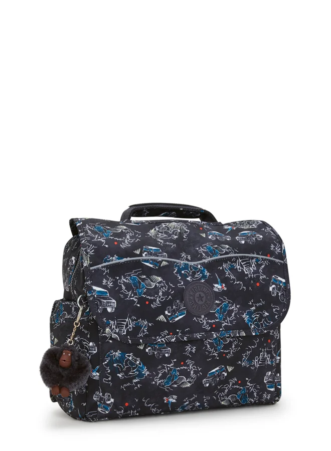 kipling Small School Bag with Adjustable Straps Unisex Jungle Fun Race Codie S