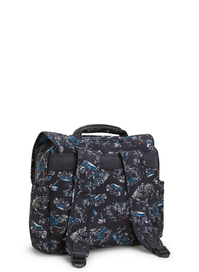 kipling Small School Bag with Adjustable Straps Unisex Jungle Fun Race Codie S