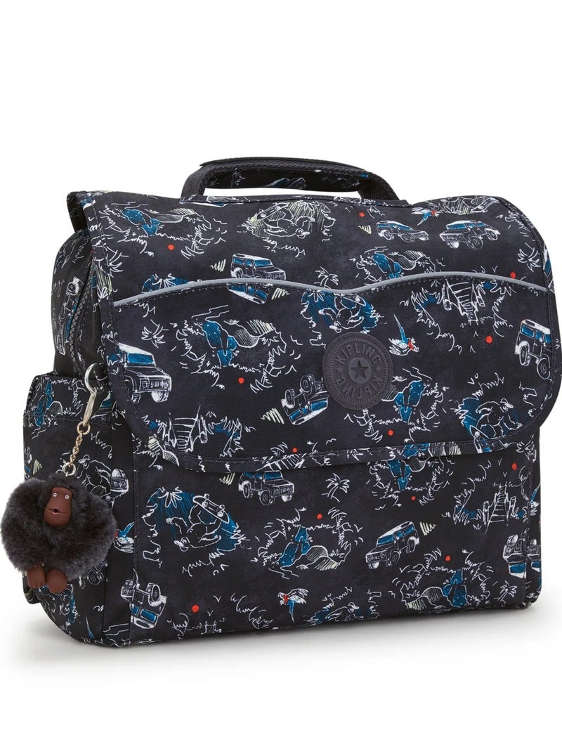 كيبلينغ حقيبة مدرسية صغيرة بأشرطة قابلة للتعديل للجنسين مرح الغابة سباق كودي إس - Image 4