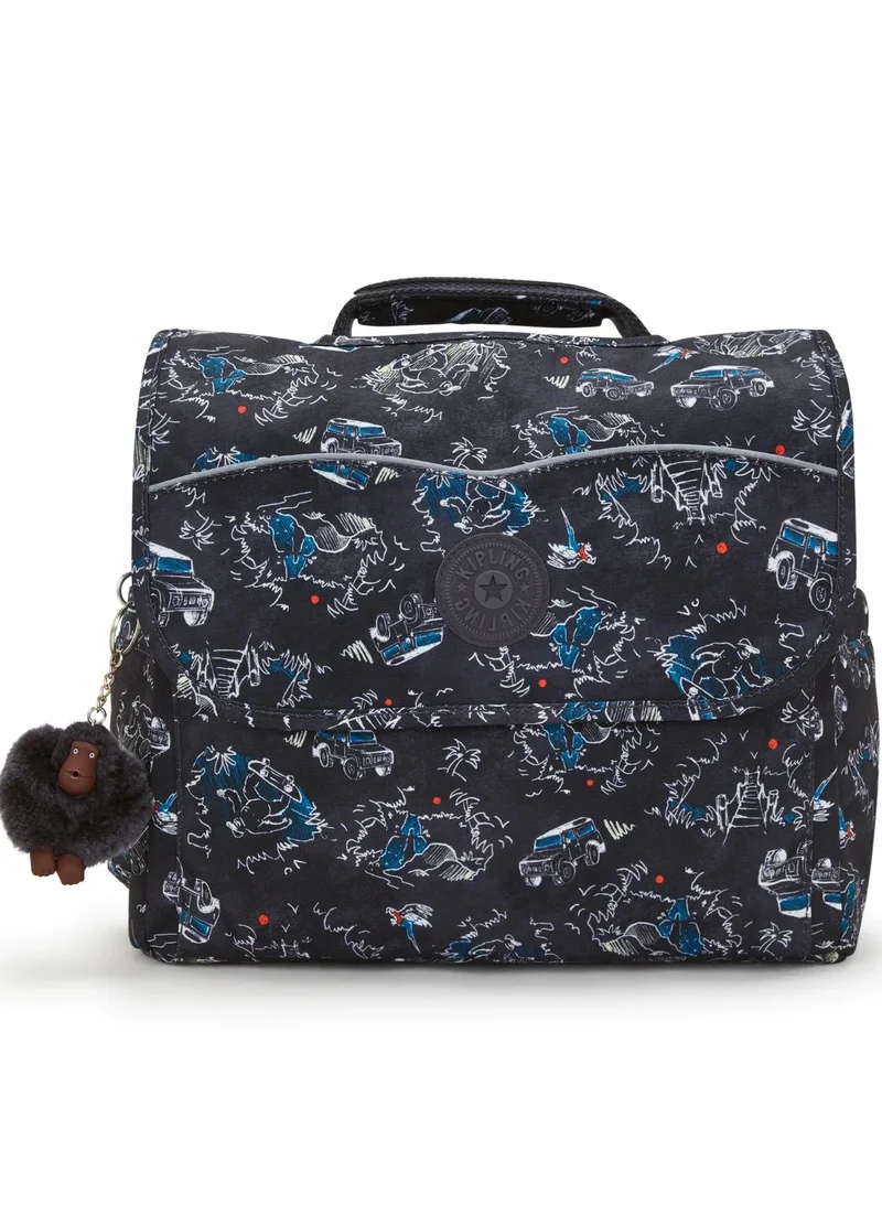 kipling Codie S Small School Bag With Adjustable Straps Unisex - Jungle Fun Race