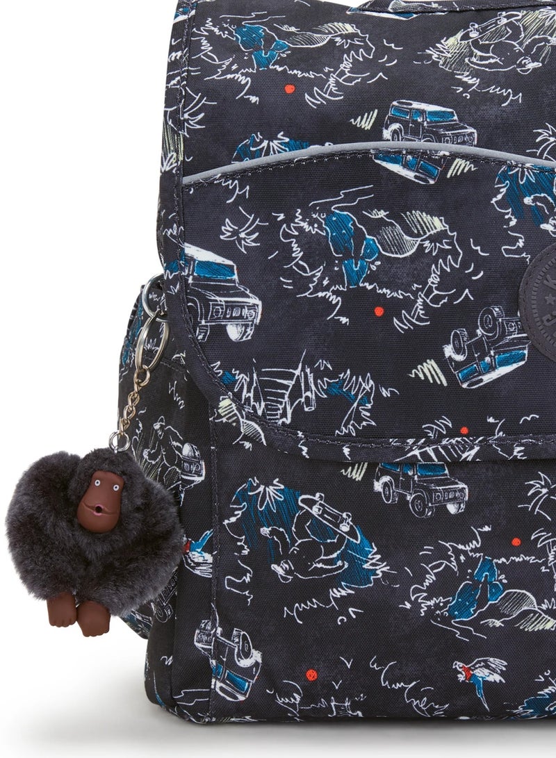 كيبلينغ حقيبة مدرسية صغيرة بأشرطة قابلة للتعديل للجنسين مرح الغابة سباق كودي إس - Image 5