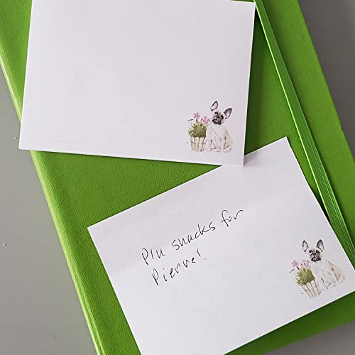 Nancy Nikko French Bulldogs Sticky Notes - 4" x 3" 50 Sheets. Notepad, to Do List, Reminder Note. Gift for Dog Lovers. (1, French Bulldog) - Image 2