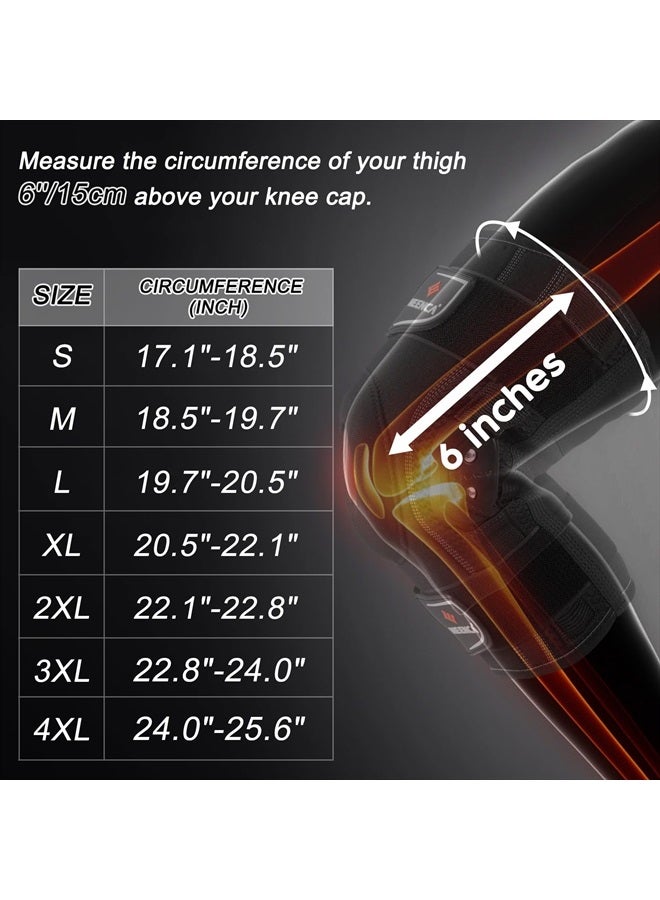NEENCA Professional Knee Brace for Knee Pain, Adjustable Hinged Knee Support with Removable Side Stabilizers, Strong Stability for Joint Pain Relief, Arthritis, Meniscus Tear, ACL, PCL, Runner, Sports - Image 5