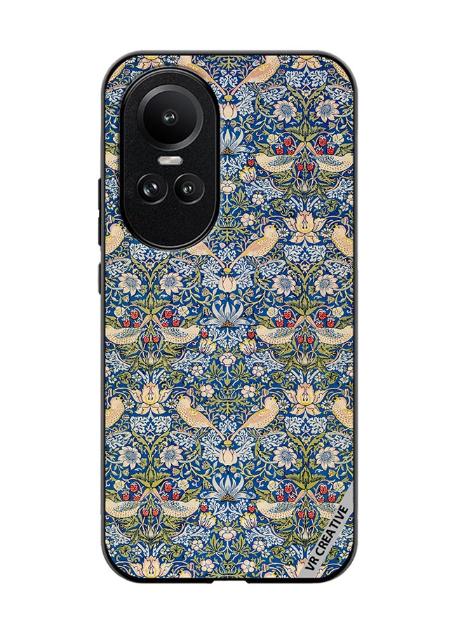 VR CREATIVE Protective Case Cover For Oppo Reno 10 Pro Splash Flower Design Multicolour - Image 1
